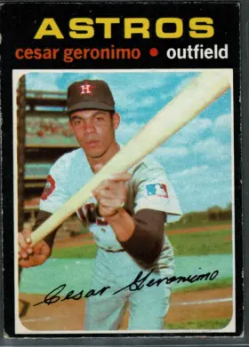 447 Cesar Geronimo Rookie Card 1971 O Pee from Chee Front