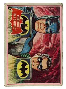 16a Portable Bat Signals 1966 Batman Series A Red Bat from Logo Front
