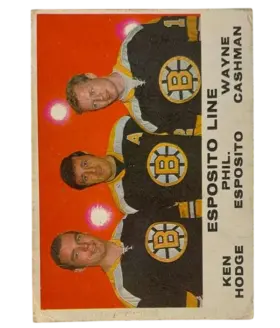233 Esposito Line Ken Hodge Phil Esposito Wayne Cashman Cpc 1970 71 O Pee Chee from Front Vg1
