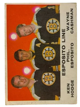 233 Esposito Line Ken Hodge Phil Esposito Wayne Cashman Cpc 1970 71 O Pee Chee from Front Vg1