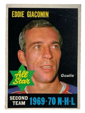 244a Eddie Giacomin 1970 71 O Pee Chee from Vg Front