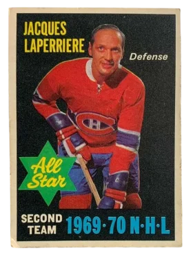 245a Jacques Laperriere 1970 71 O Pee Chee from Front Vg