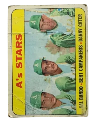 A's Stars (Sal Bando / Bert Campaneris / Danny Cater) 1969 Front