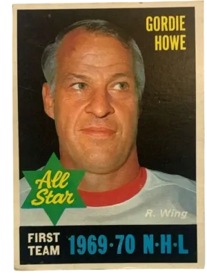 Gordie Howe 1970 71 Front