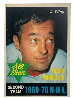 Frank Mahovlich 1970 71 Front