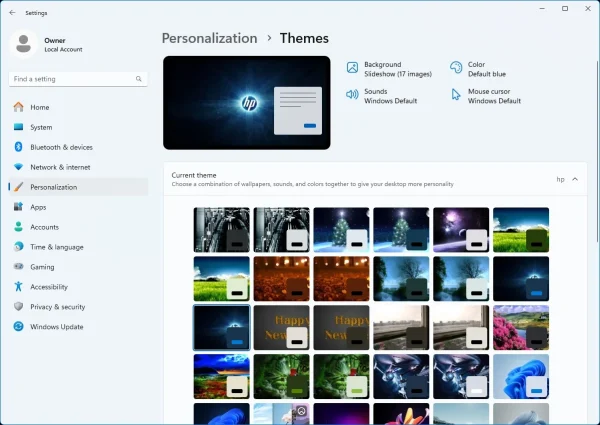 Hp Desktop Theme Hp