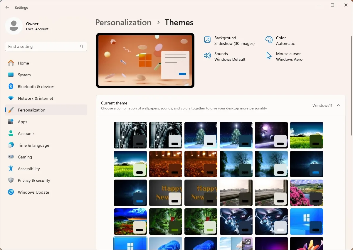Windows 11 Desktop Theme Windows11d