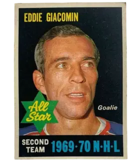 244a Eddie Giacomin 1970 71 O Pee Chee from Mint Front
