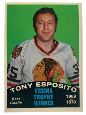 250 Tony Esposito 1970 71 O Pee Chee from Mint Front