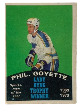 251 Phil Goyette 1970 71 O Pee Chee from Front Vg