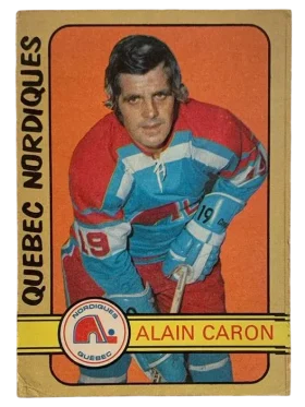 324 Alain Caron 1972 73 O Pee Chee from Front Vg
