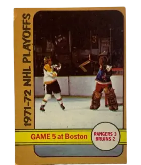 6 1971 72 Nhl Playoffs Game 1972 73 from Topps Front