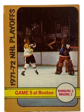 6 1971 72 Nhl Playoffs Game 1972 73 from Topps Front