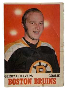 1 Gerry Cheevers 1970 71 from Topps Front
