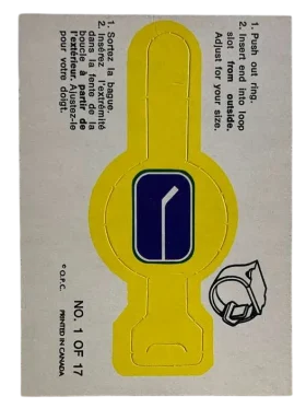1 Vancouver Canucks 1973 74 O Pee Chee Pee Chee Team Crest from Rings Front