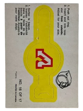 16 Atlanta Flames 1973 74 O Pee Chee Pee Chee Team Crest from Rings Front