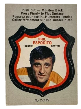 2 Phil Esposito 1972 73 O Pee Chee Pee Chee Player from Crests Front