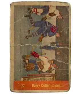 22 Barry Cullen Scores 1957 58 from Parkhurst Front