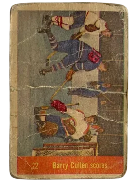 22 Barry Cullen Scores 1957 58 from Parkhurst Front