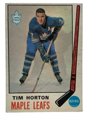 45 Tim Horton 1969 70 from Topps Front