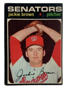 591 Jackie Brown 1971 from Topps Front