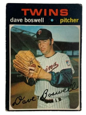 675 Dave Boswell 1971 from Topps Front