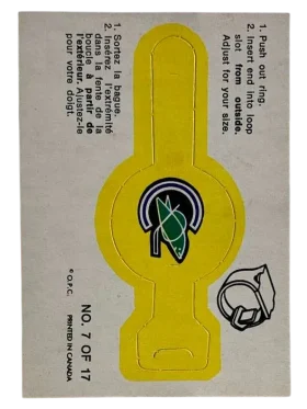 7 California Seals 1973 74 O Pee Chee Pee Chee Team Crest from Rings Front