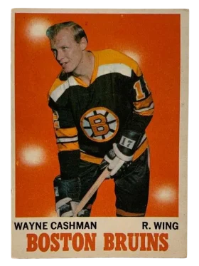 7 Wayne Cashman 1970 71 from Topps Front
