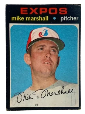 713 Mike Marshall 1971 from Topps Front