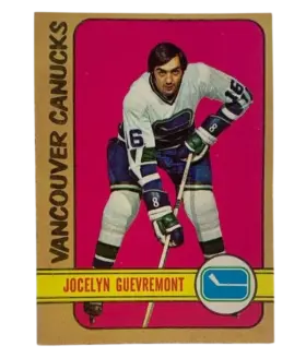 75 Jocelyn Guevremont 1972 73 from Topps Front