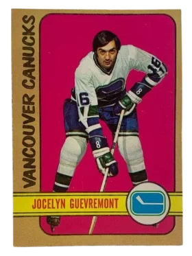 75 Jocelyn Guevremont 1972 73 from Topps Front