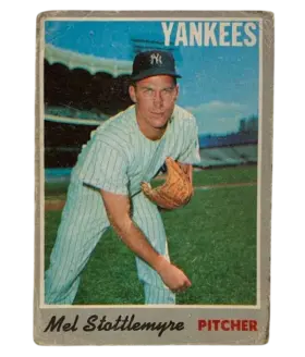 100 Mel Stottlemyre 1970 from Topps Front