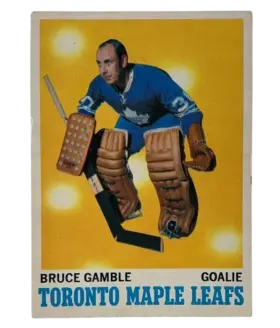 105 Bruce Gamble 1970 71 from Topps Front