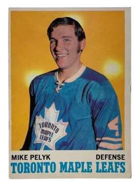 107 Mike Pelyk 1970 71 from Topps Front