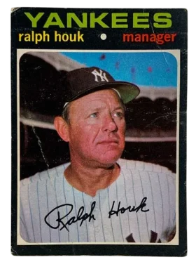 146 Ralph Houk 1971 from Topps Front