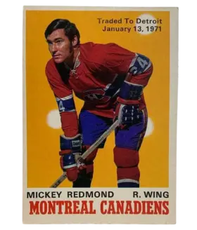 175a Mickey Redmond 1970 Traded 71 O Pee from Chee Front