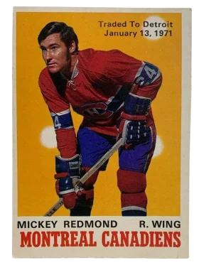 175a Mickey Redmond 1970 Traded 71 O Pee from Chee Front