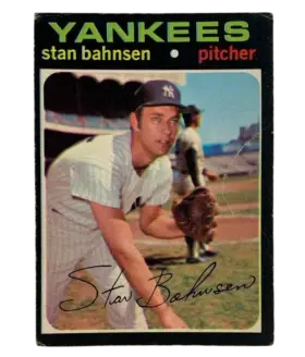 184 Stan Bahnsen 1971 from Topps Front