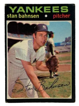 184 Stan Bahnsen 1971 from Topps Front