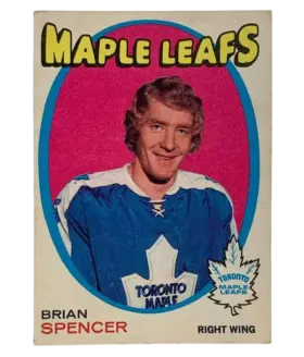 198 Brian Spencer 1971 72 O Pee Chee from Ex Front