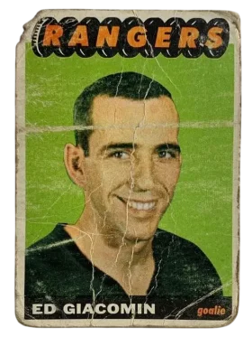 21 Ed Giacomin 1965 66 from Topps Front
