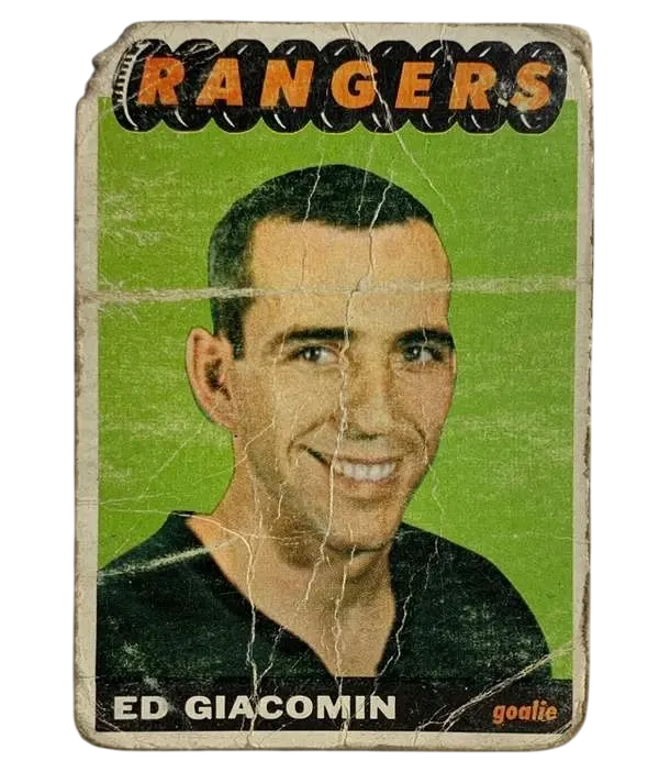 21 Ed Giacomin 1965 66 from Topps Front