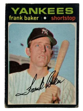 213 Frank Baker 1971 from Topps Front
