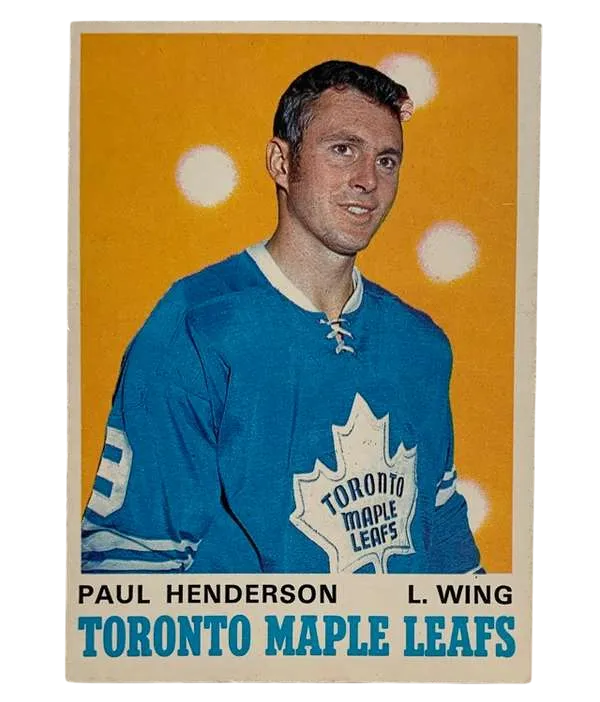 217 Paul Henderson 1970 71 O Pee from Chee Front