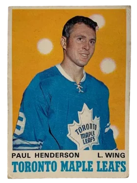 217 Paul Henderson Ex 1970 71 O Pee from Chee Front
