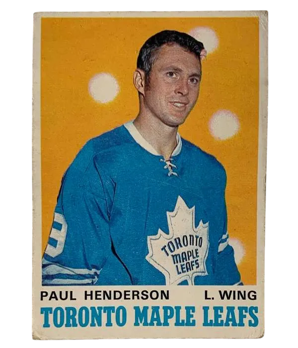 217 Paul Henderson Ex 1970 71 O Pee from Chee Front
