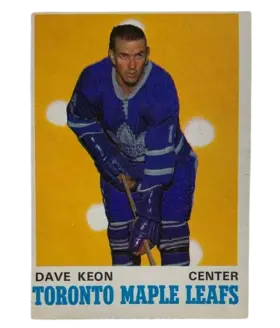 219 Dave Keon 1970 71 O Pee from Chee Front