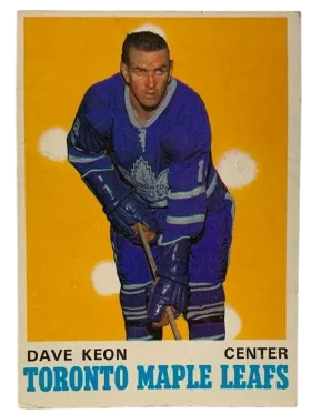 219 Dave Keon 1970 71 O Pee Chee from Front Ex