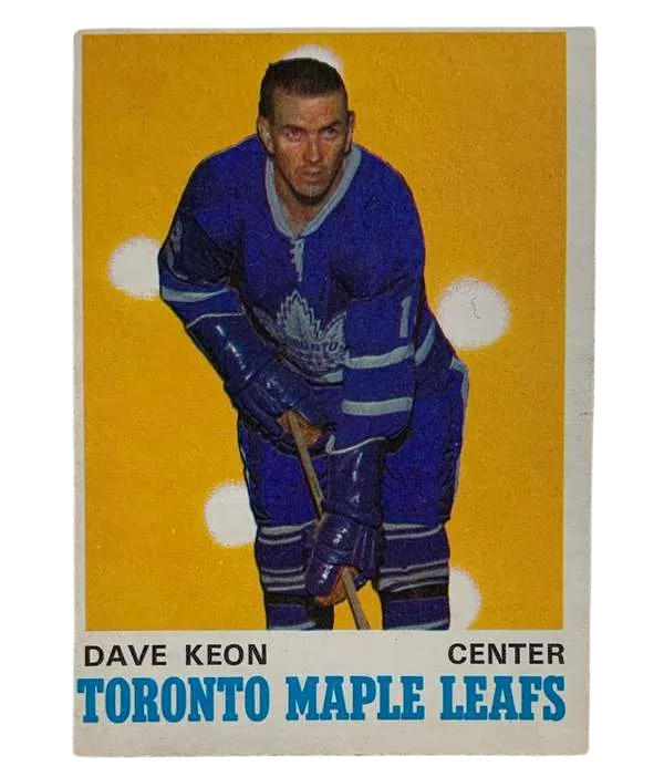 219 Dave Keon 1970 71 O Pee from Chee Front
