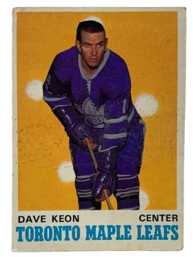 219 Dave Keon Ex 1970 71 O Pee from Chee Front